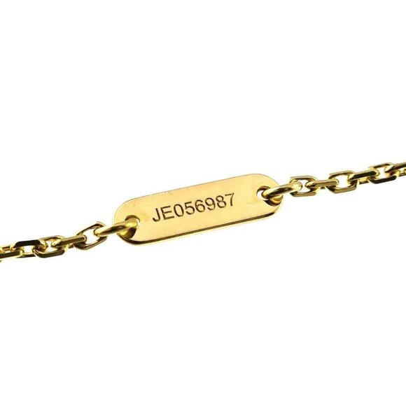 Van Cleef Arpels Vintage Alhambra Onyx Necklace 18K YG 750 90271426 - Picture 7 of 11